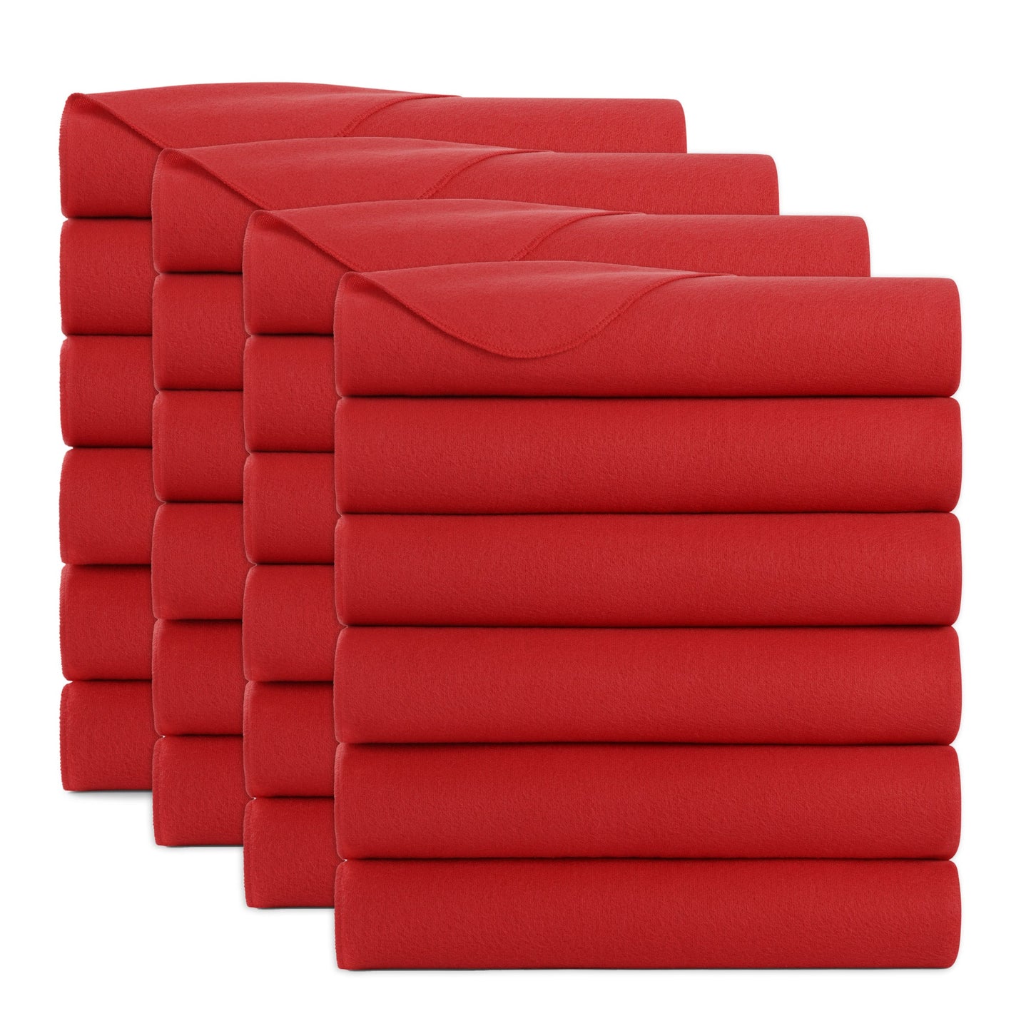 Arkwright Home® Cozy Soft Polar Fleece Throw 50x60 Red, 24/Case (FLC-PLR-5060-6PK-RD)