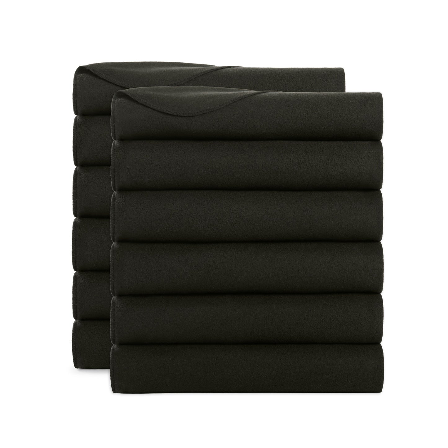 Arkwright Home® Cozy Soft Polar Fleece Throw 50x60 Black, 12/Case (FLC-PLR-5060-BK)