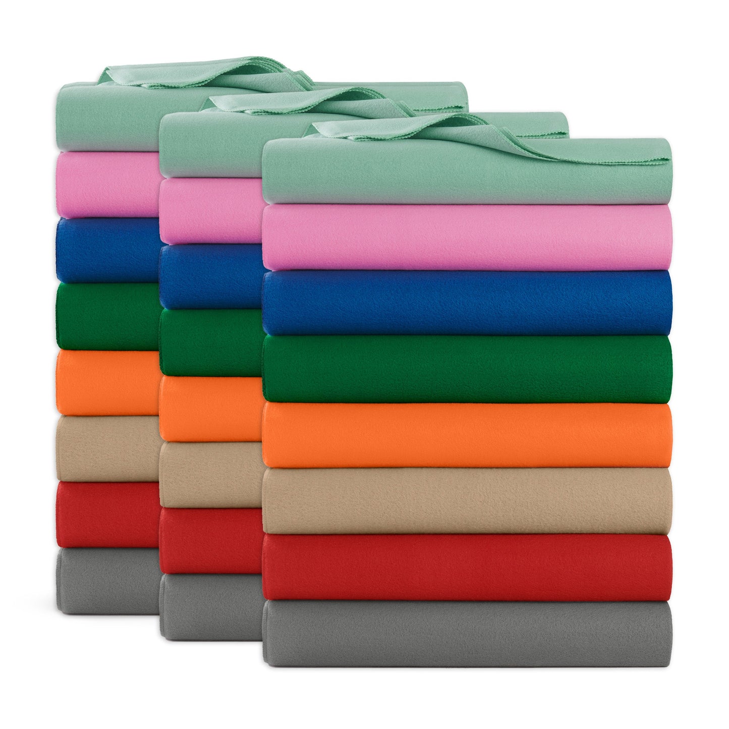 Arkwright Home® Cozy Soft Polar Fleece Throw 50x60 Assorted, 24/Case (FLC-PLR-5060-CA)