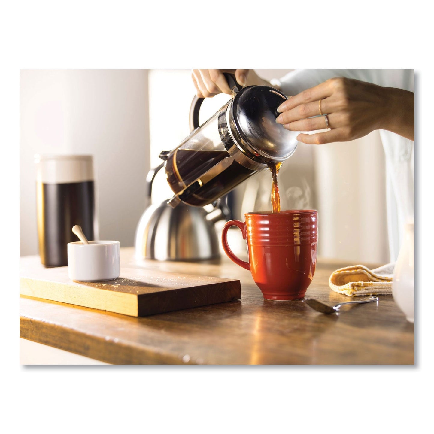 Folgers Simply Smooth Ground Coffee, Gentle On Your Stomach, 27 oz Canister, 6/Carton (FOL30446CT)