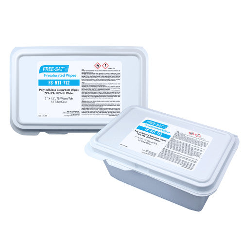 High-Tech Conversions Free-Sat Clean-Cut Pre-Sat Wipes, 7x12, Tri-Fold, Tub of 75 (HOSFS-NT1-712)