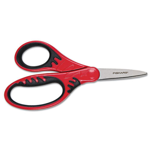 Fiskars Softgrip Scissors for Kids, Blunt Tip, 5" (FSK1942201001)