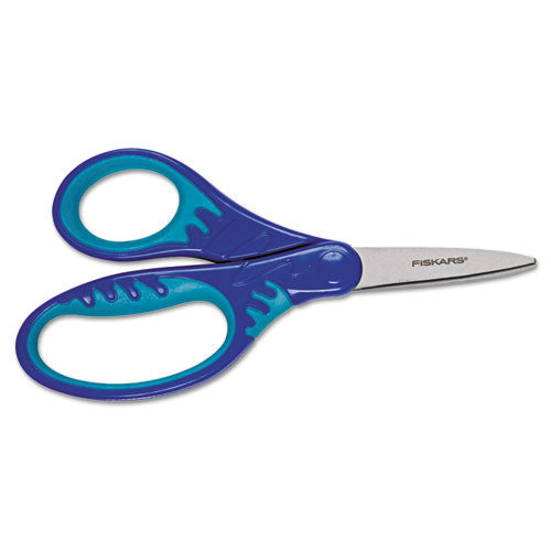 Fiskars Softgrip Scissors for Kids, Pointed Tip, 5" (FSK1942301001)