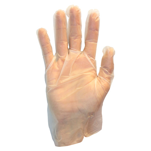 Safety Zone® Micro-Textured Strech Hybrid Gloves, Clear, XL, Case of 1000 (SZNGDSH-XL)