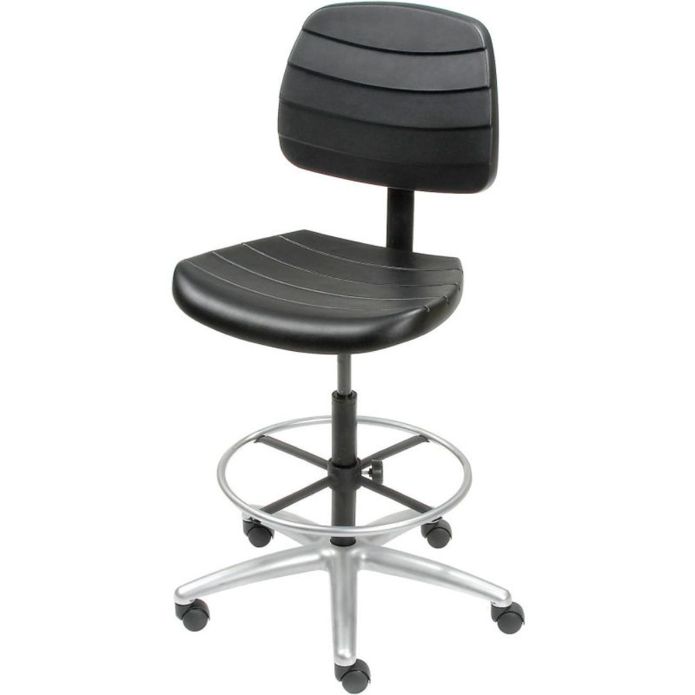 Interion Shop Stool - Polyurethane - 5 Way Adjustable - Black (WB250612)