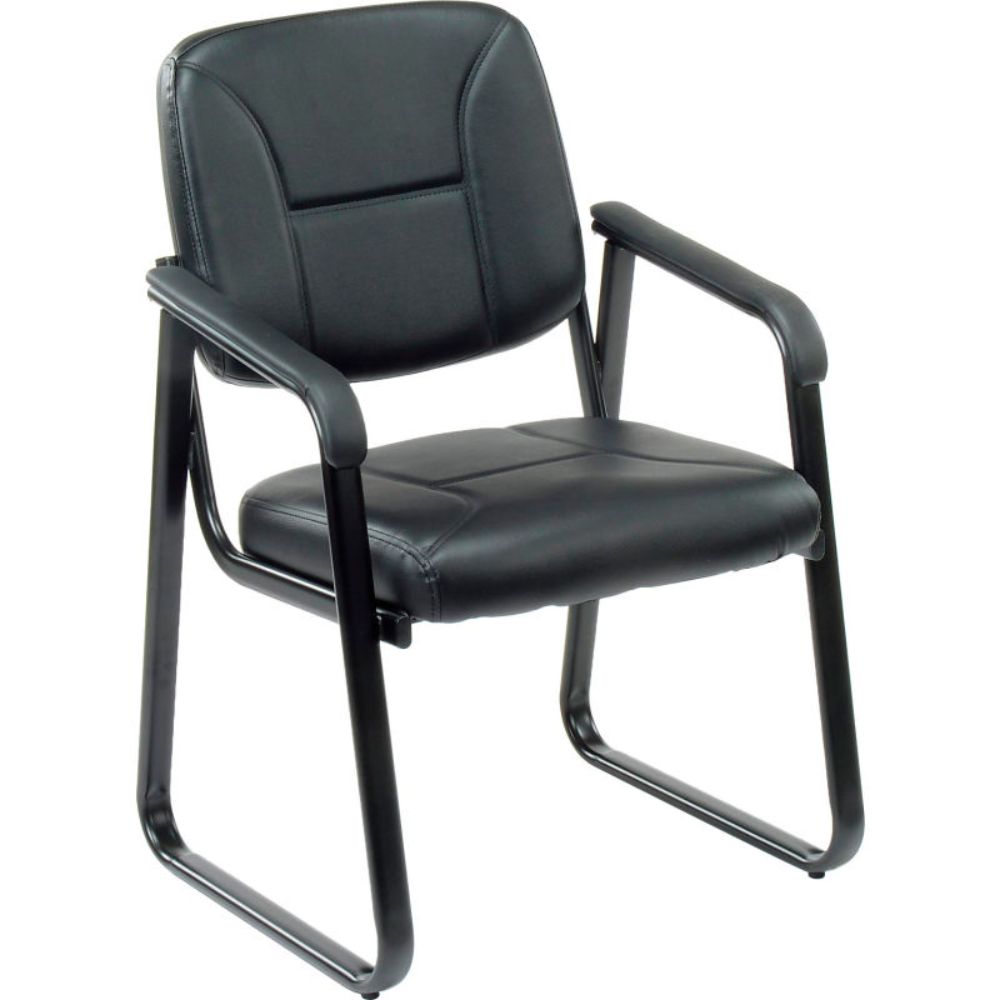 Interion Reception Chair - Vinyl - Black (WB250787BK)