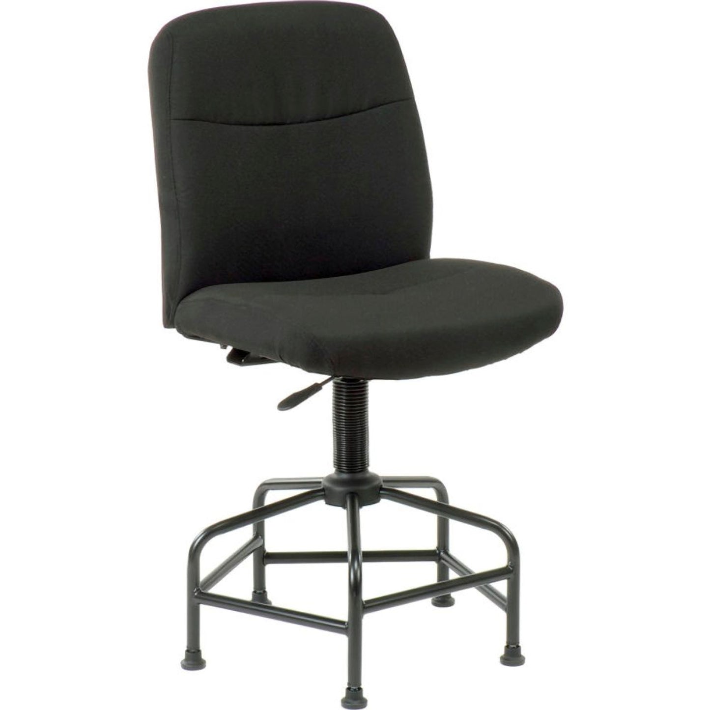 Interion Big and Tall Stool - Fabric - Black (WB506547)