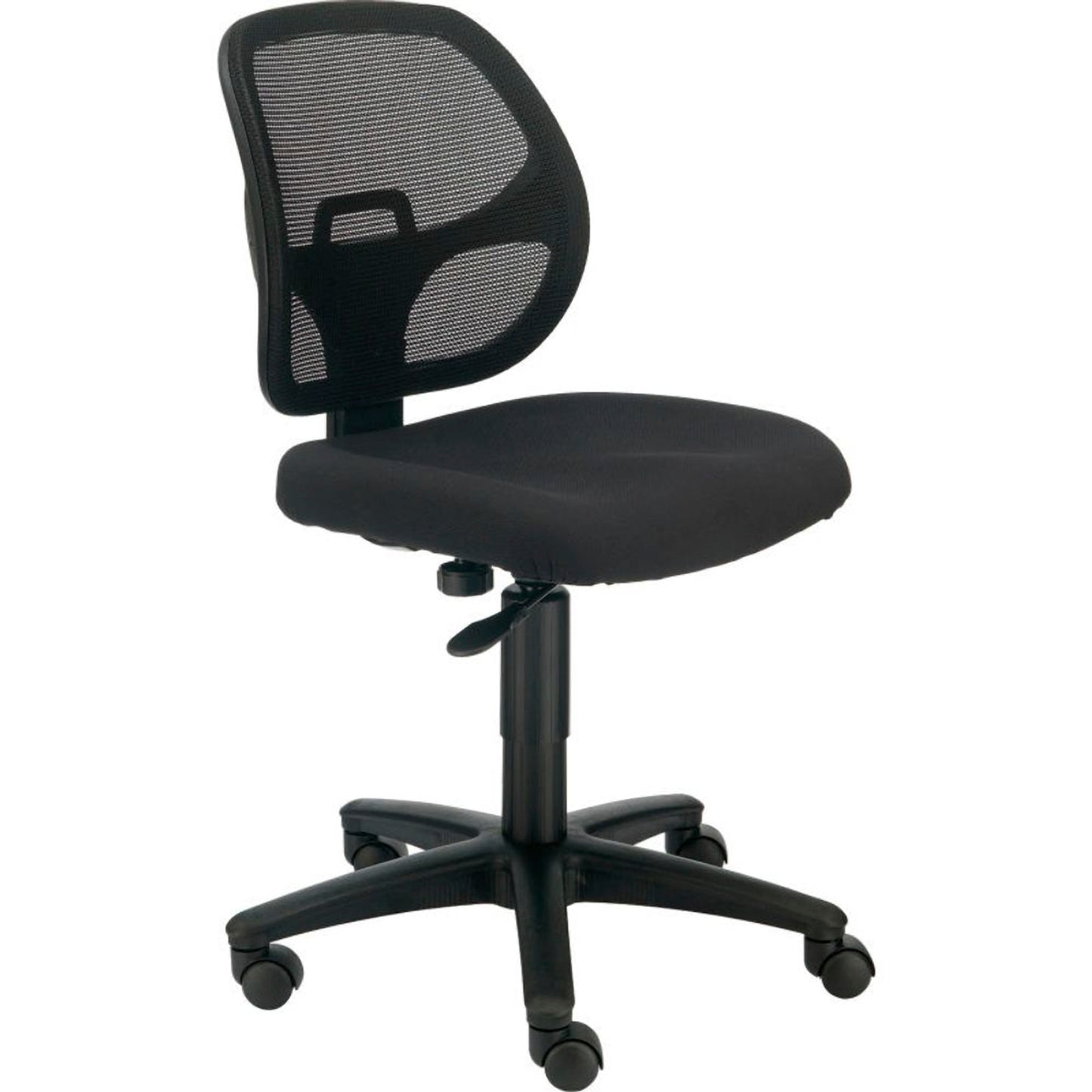 Interion Mesh Office Chair With Mid Back, Fabric, Black (WB695644BK)