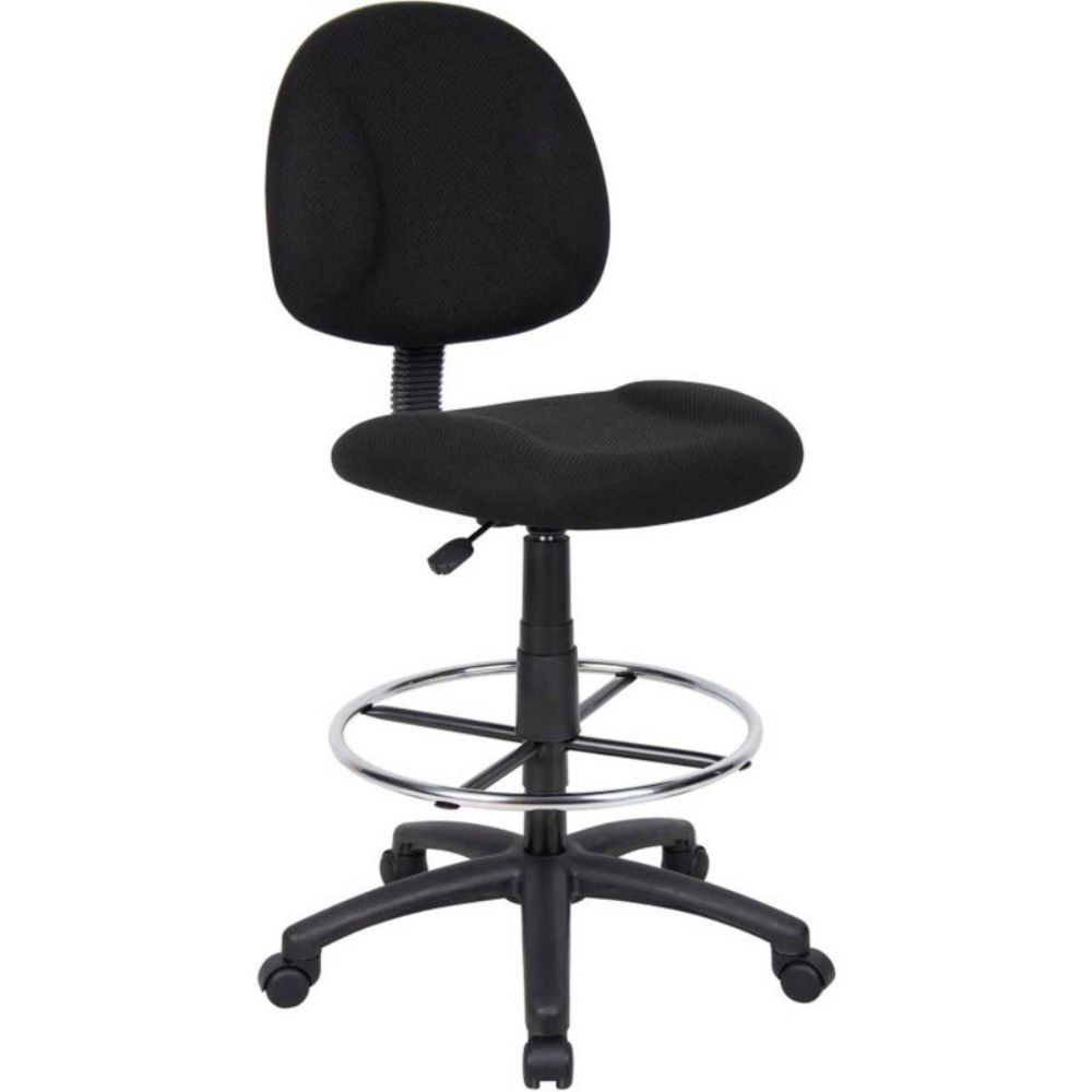 Interion Drafting Stool - Fabric - Black (WBB629777)