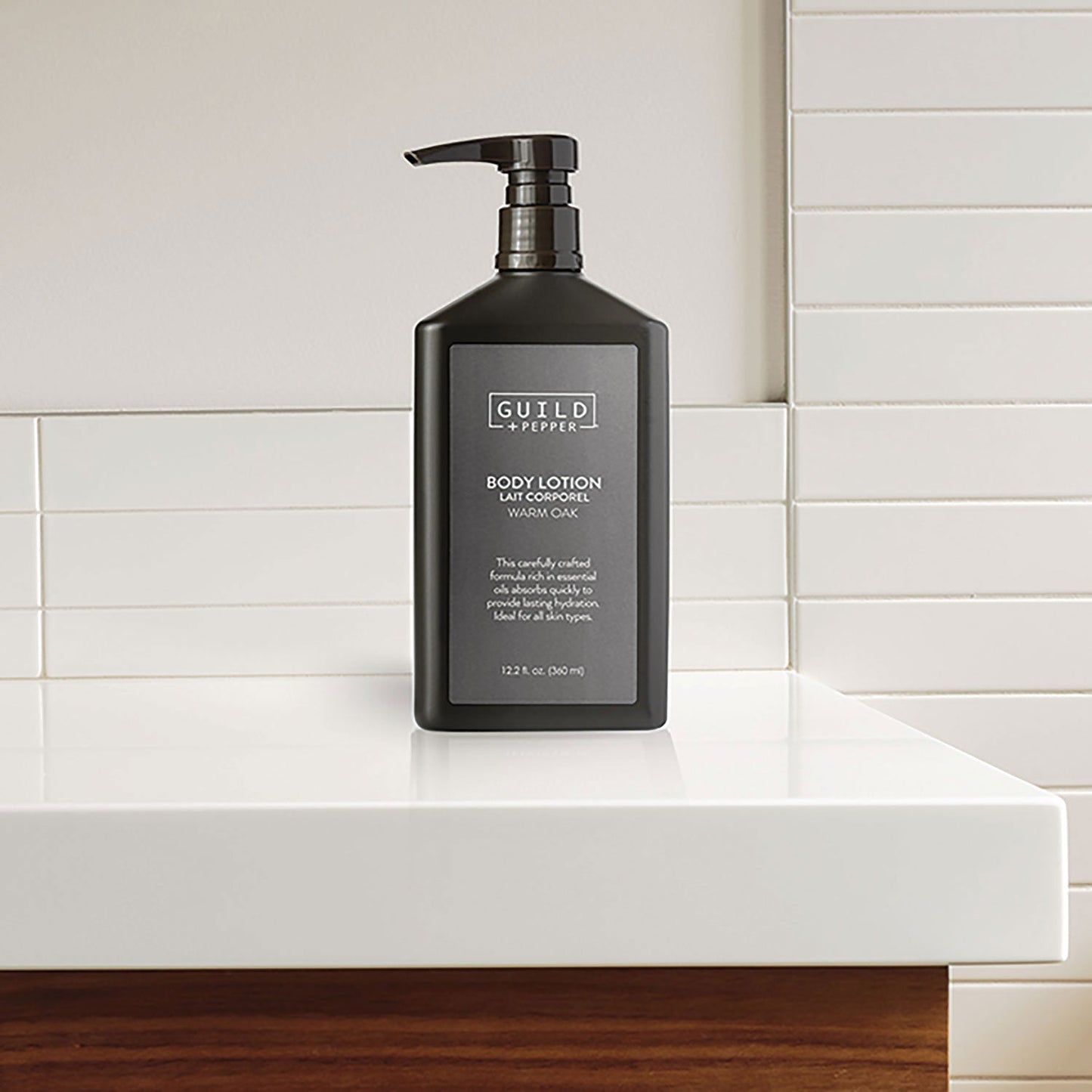 Guild+Pepper Lotion, Warm Oak, 12.2 oz Bottle, 12/Carton (GIS100305)