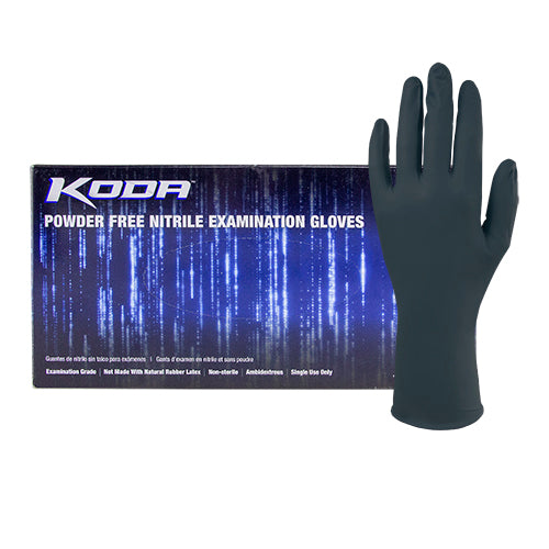 Art Noir® Nitrile Powder Free 5.5 mil Exam Gloves, Black, XS, Box of 100 (HOSGL-NCF235BKFXS)