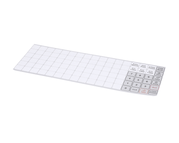 Globe E00826 Overlay, W/ Blank Keys (GLOE00826)