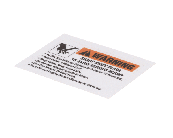 Globe M91022 Warning Label (C/G Series) (GLOM91022)