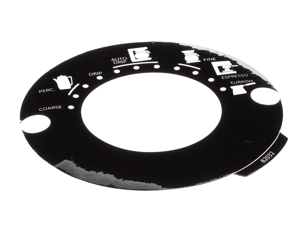 Crathco Grindmaster Cecilware 82032 Decal, Grnd Sel 875 Blk (GM82032)