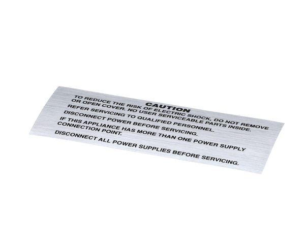 Crathco Grindmaster Cecilware A101295 Decal, Caution All Amw Equipme (GMA101295)