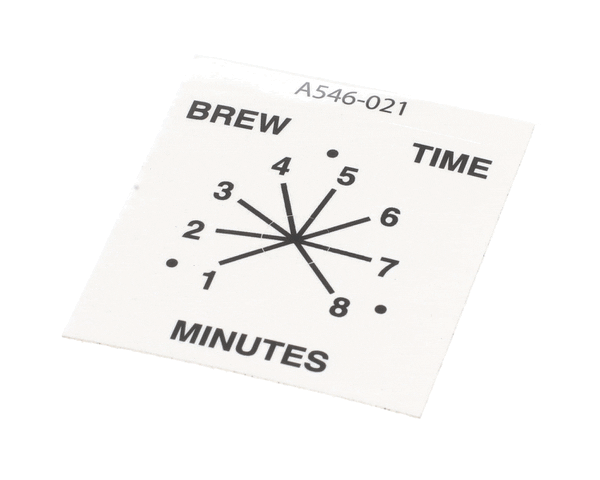 Crathco Grindmaster Cecilware A546-021 Decal, Columbia Timer (GMA546-021)