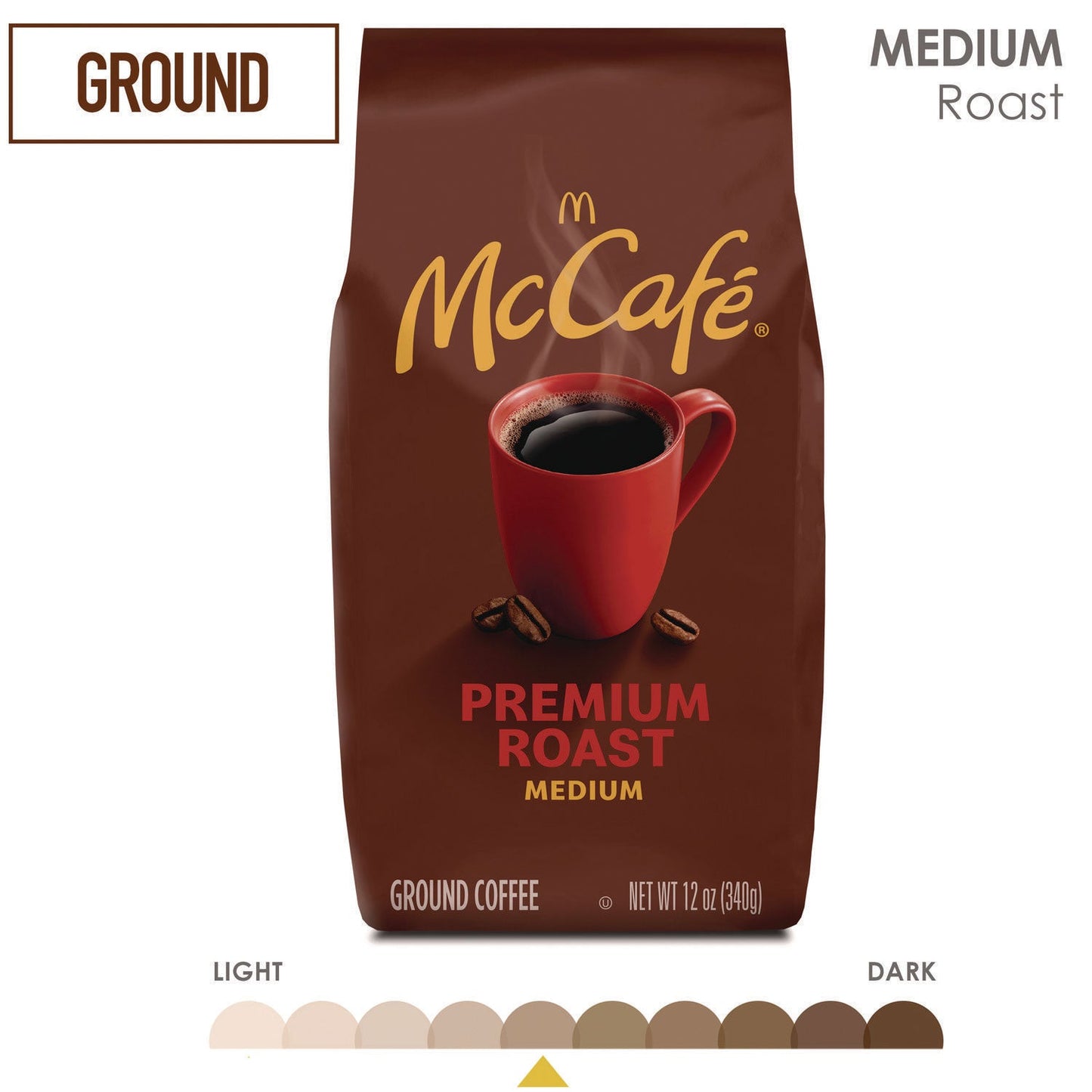 Nestlé Ground Coffee, Premium Roast, 12 oz Bag (GMT5535EA)