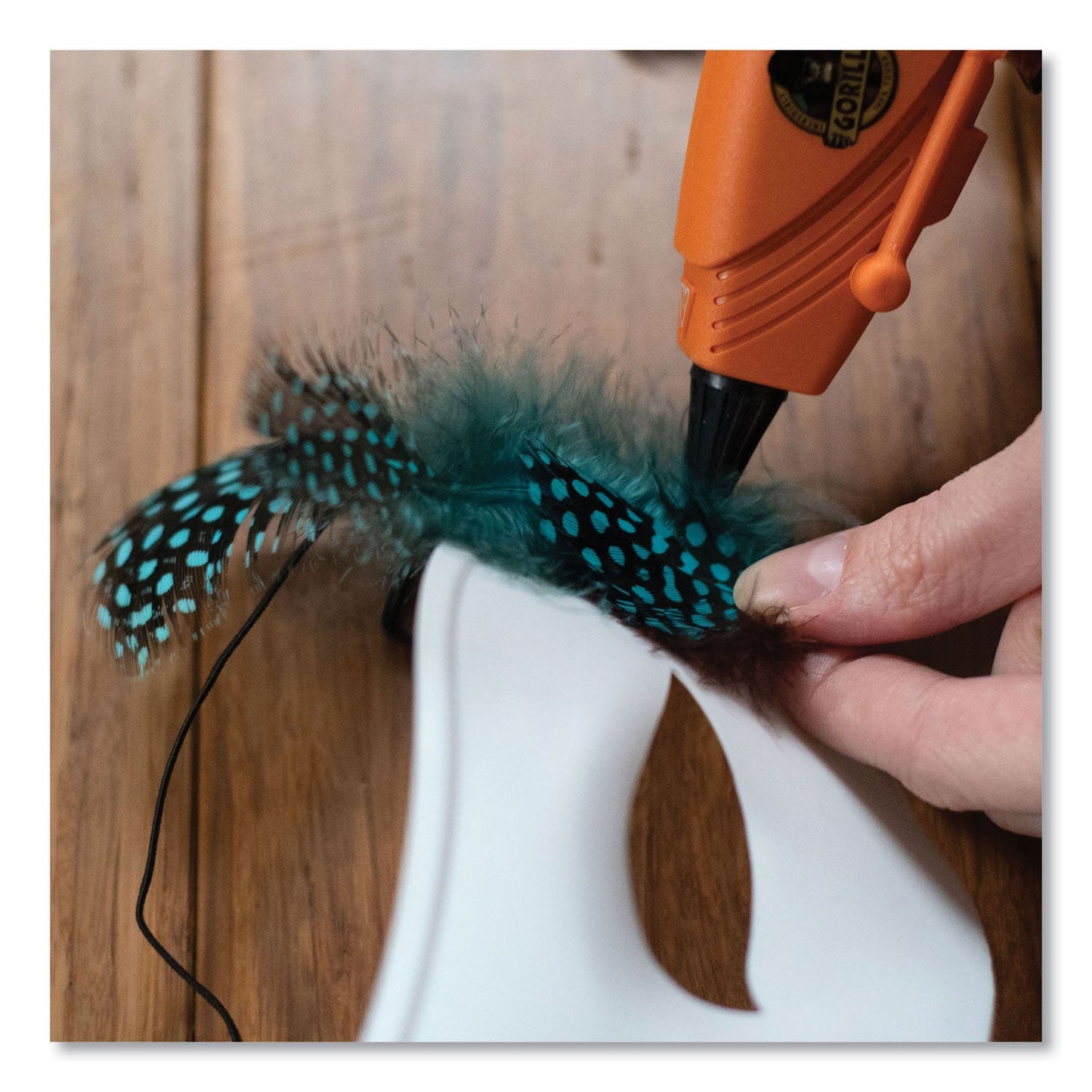 Gorilla Dual Temp Hot Glue Gun, Orange/Black (GOR100424)