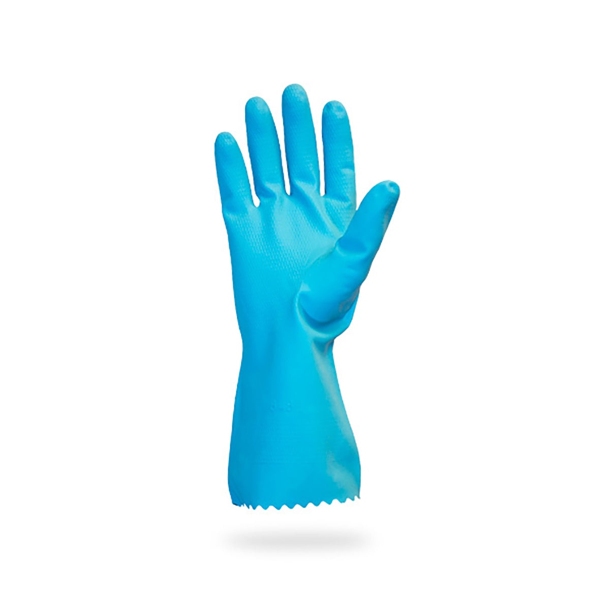 Safety Zone® Flock Lined Latex 18 mil Gloves, Blue, Lrg, 12 Pairs (SZNGRFL-LG-1S)