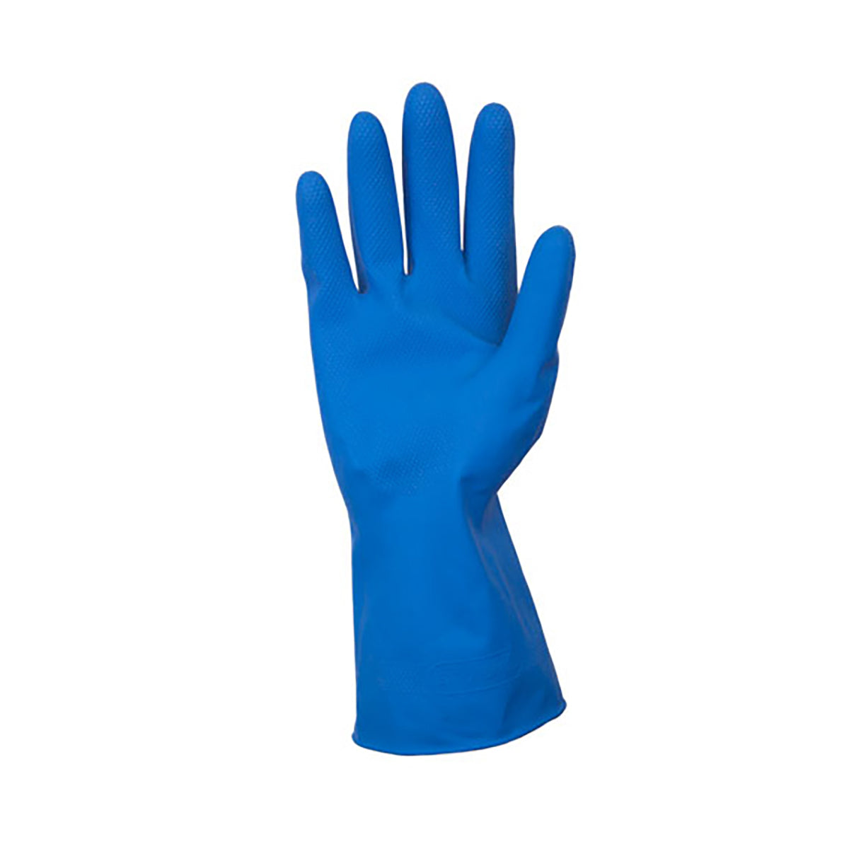Safety Zone® Latex Flock Lined 16 Mil Gloves, Blue, Med, 12 Pairs (SZNGRFL-MD-1C)