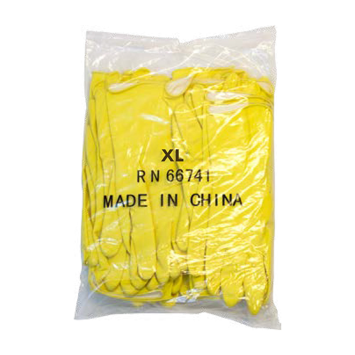 Safety Zone® Flock Lined Latex 16 mil Gloves, Yellow, Small, 12 Pairs (SZNGRFY-SM-1B)