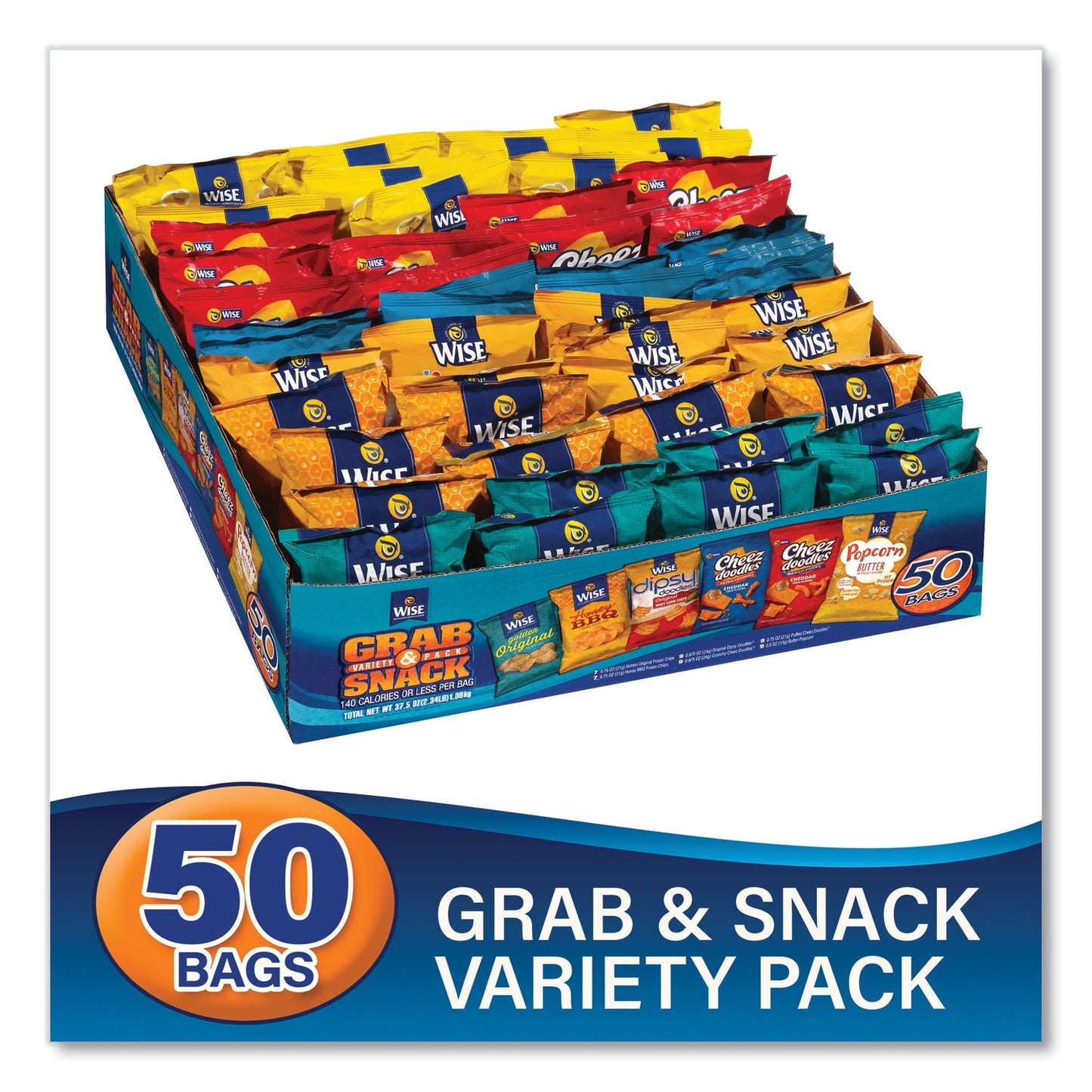 Wise Grab and Snack Variety Pack, Assorted Flavors, 50/Pack (GRR22002063)