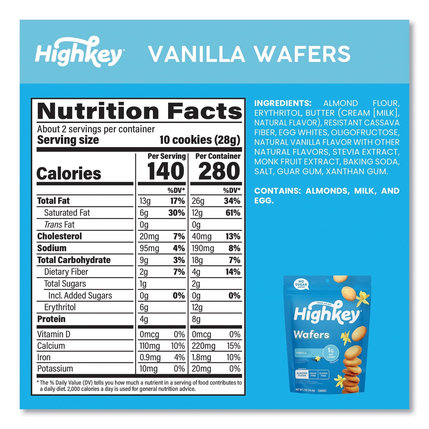 HighKey Variety Pack, Assorted Flavors, 2 oz Packet, 6/Carton (GRR60000274)