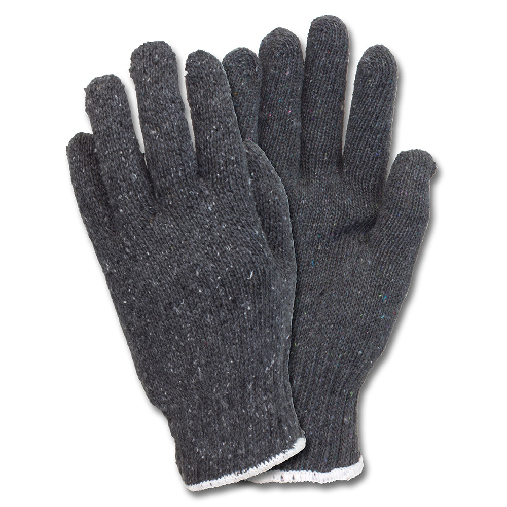 Safety Zone® Cotton Polyester String Knit Gloves, Medium Weight, Gray, 12 pr/Pack, 30 Packs/Case, Men's (SZNGSMW-MN-2C-GY)