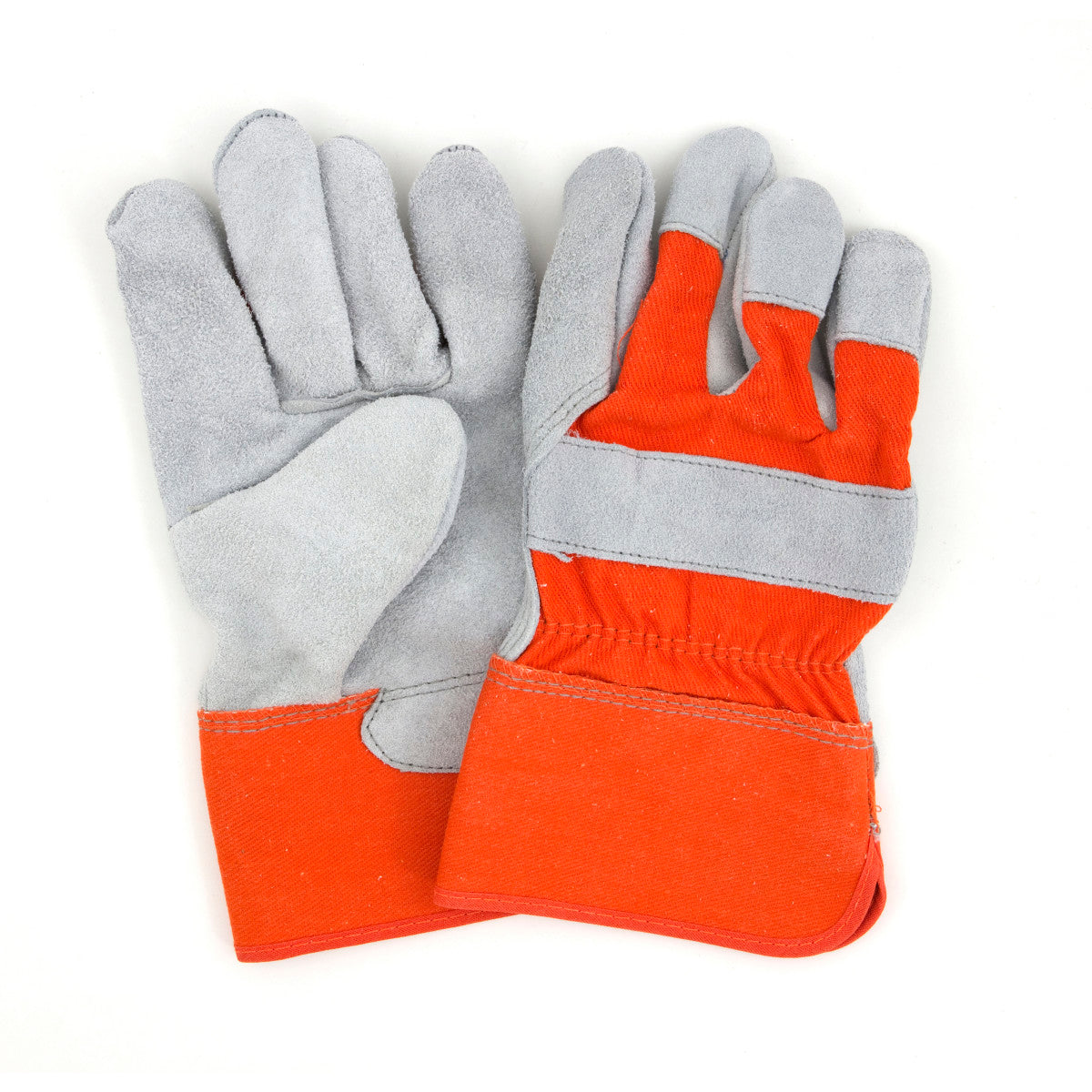 Safety Zone® Premium Grade Leather Palm Gloves, Orange, XL, 12 Pairs (SZNGWLPSGX)