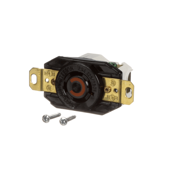 Hubbell Lighting 2410 3P 4W 20A Blk Nylon Receptacle (HBL2410)
