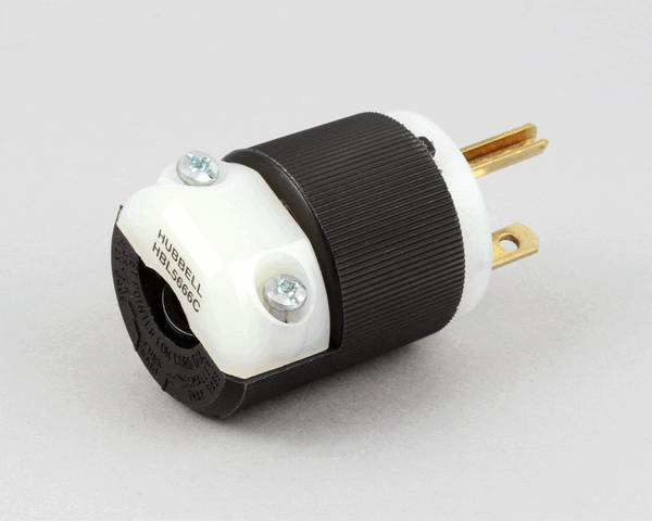 Hubbell Lighting 5666C Str Blade Plug 208V Nema6-15P (HBL5666C)