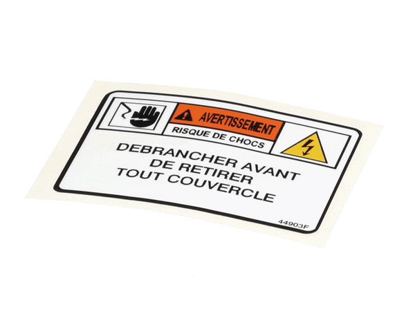 Henny Penny 44903 Label-Warn. Disc. Power French (HEN44903)