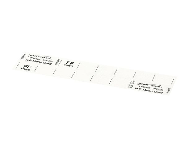 Henny Penny 59565 Menu Card - Hp Gm (HEN59565)