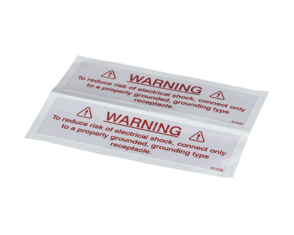 Henny Penny 61039 Label-Electrical Warning (HEN61039)
