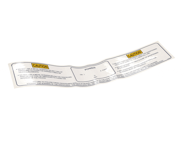 Henny Penny 75690 Label-Power/Pump/Melt (HEN75690)