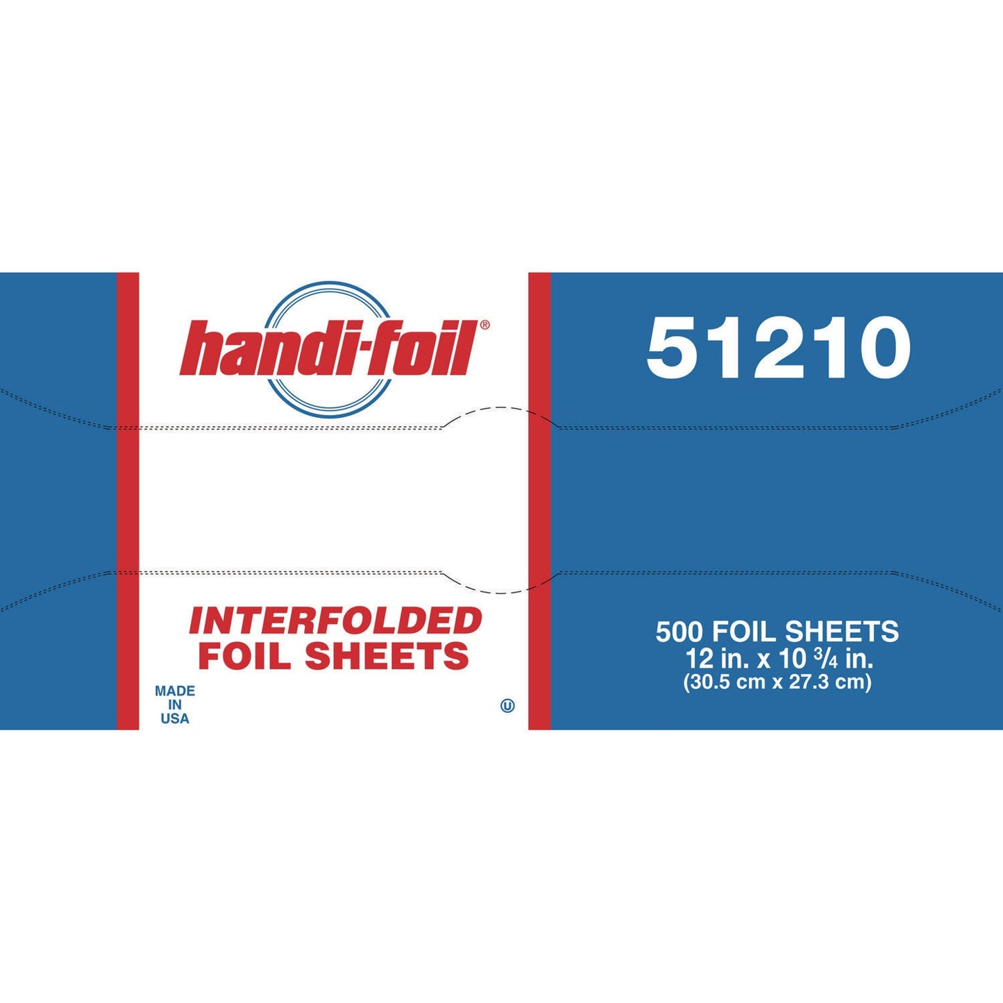 Handi-Foil Interfold Sheets, 10.75 x 12, 3,000 Sheets/Carton (HFA51210)