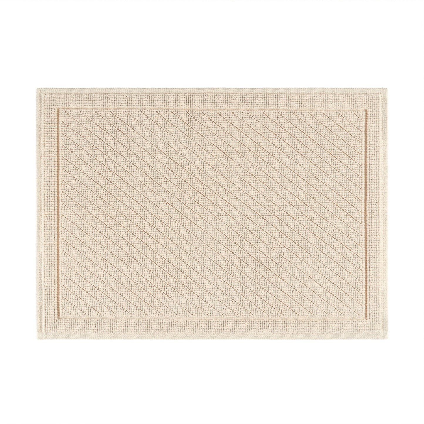 Arkwright Home Host & Home Cotton Bath Rug 17x24 Almond Milk (P-HH-BM-1724-BG)