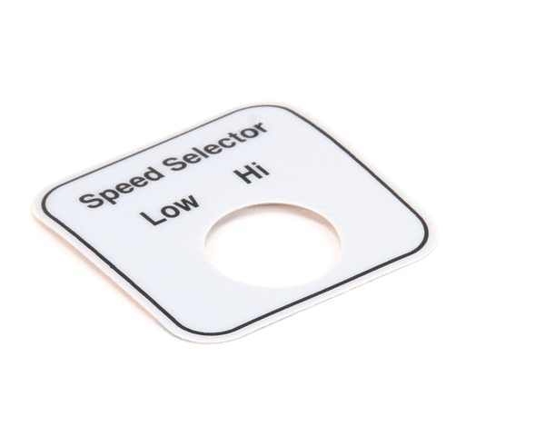 Hobart 00-478296 Label,Speed Select (Domestic) (HOB00-478296)