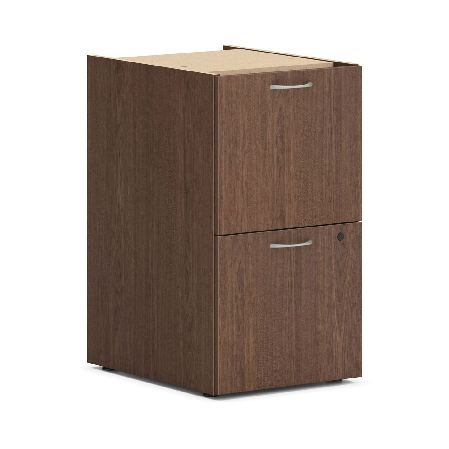 HON Mod Double Pedestal Desk Bundle, 66" x 30" x 29", Sepia Walnut (HONMOD003)