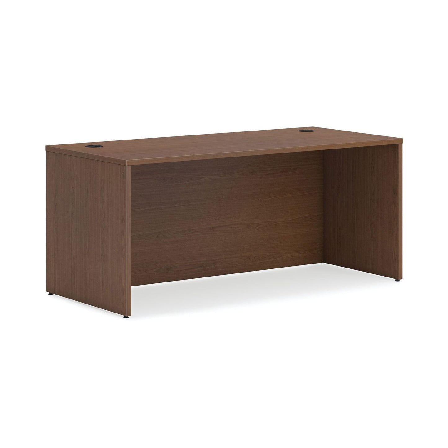 HON Mod Double Pedestal Desk Bundle, 66" x 30" x 29", Sepia Walnut (HONMOD003)