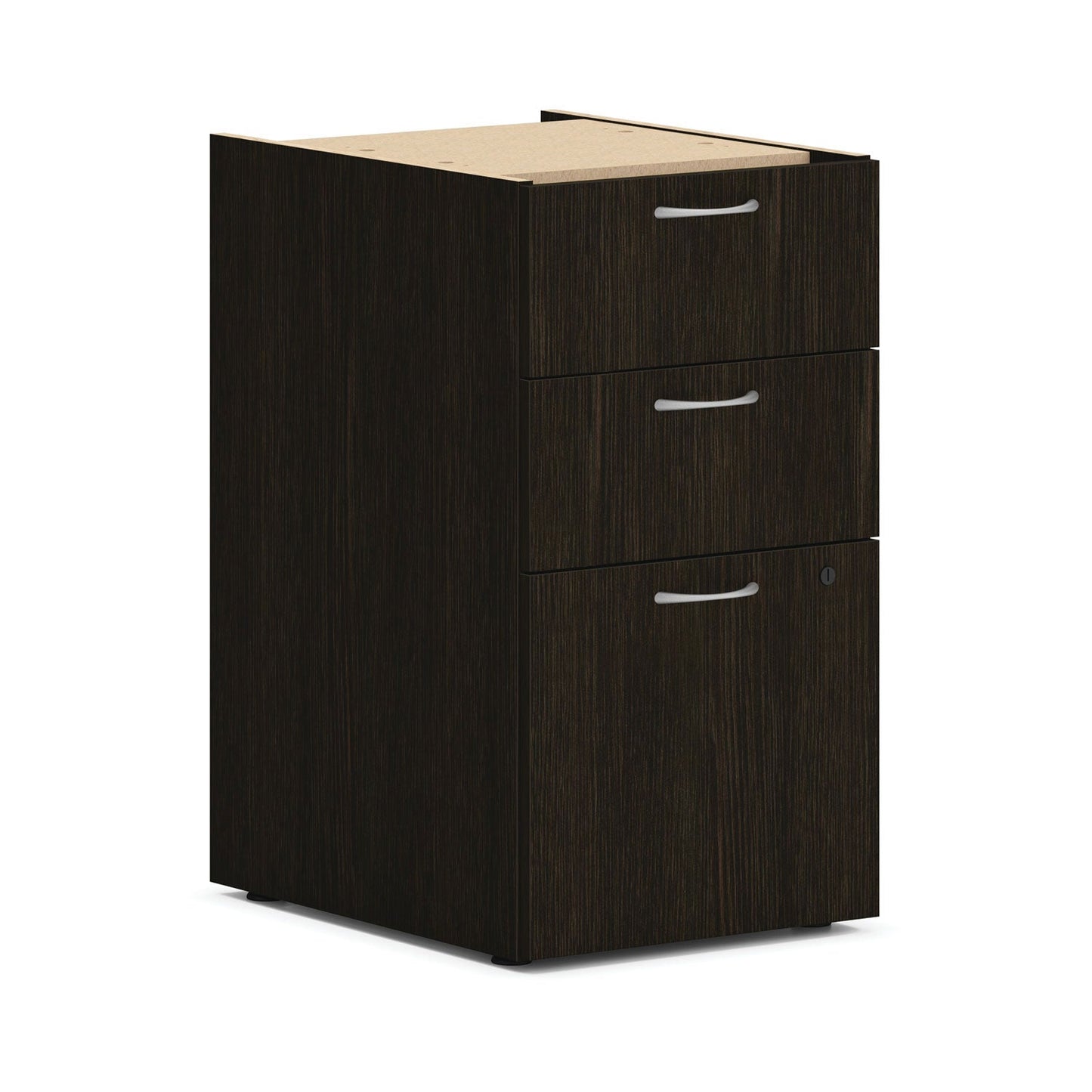 HON Mod Single Pedestal Desk Bundle, 60" x 30" x 29", Java Oak (HONMOD015)