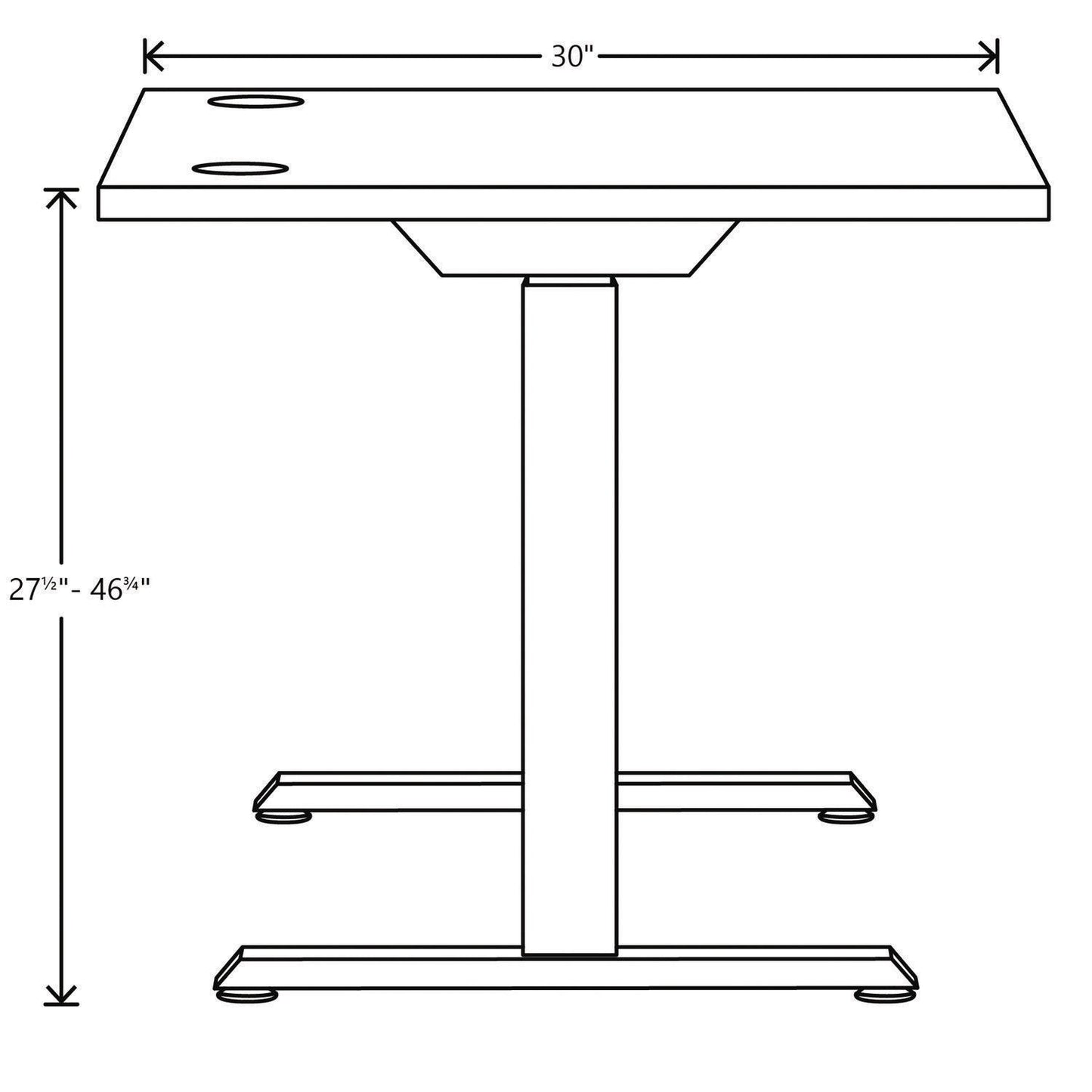 HON Mod Height Adjustable Desk Bundle, 60" x 30" x 27.5" to 46.75", Java Oak/Silver (HONMOD056)