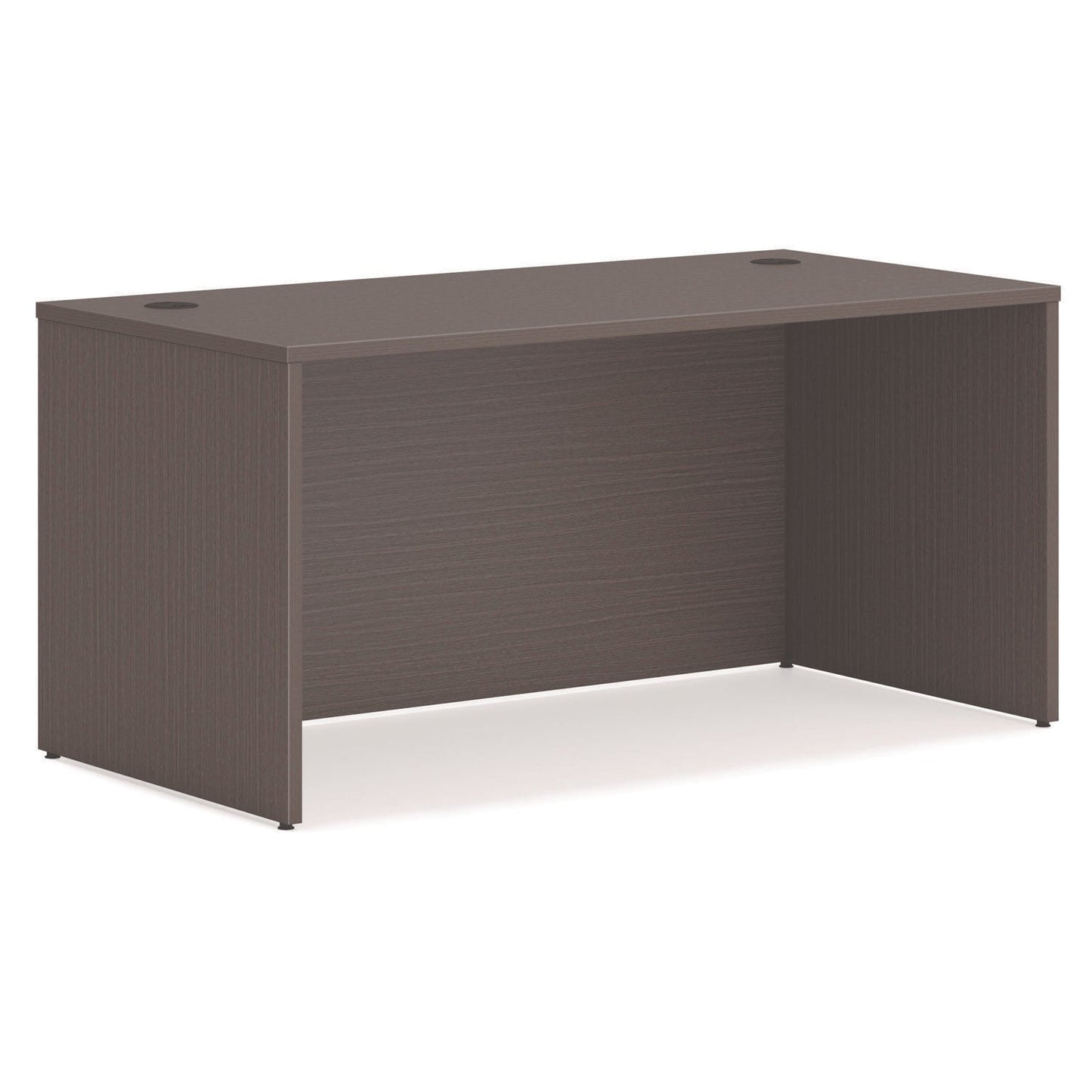 HON Mod L-Station Single Pedestal Desk Bundle, 60" x 72" x 29", Slate Teak (HONMOD192)