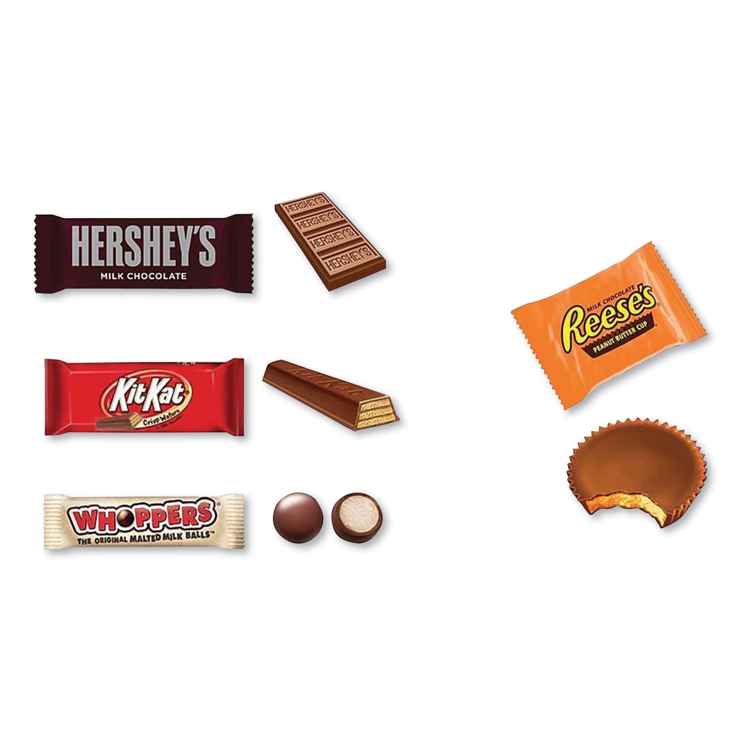 Hershey's All Time Greats Milk Chocolate Variety Pack, Assorted, 38.9 oz Bag (HRS20243)