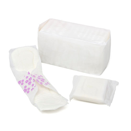 Hospeco® Maxithins® Long Maxi Pads w/ Wings, Super Absorbency, White, 12/Pack, 24 Packs/Case (HOSHS-1005/12)