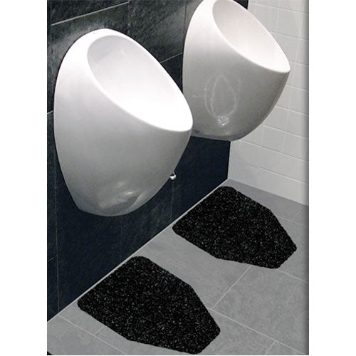 Hospeco® Health Gards® Premium Urinal Mat, 17"x20.25", Black, 6/Pack (HOSHS-OR1001-BL)