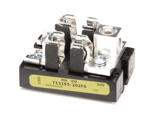 Hatco 02.41.001.00 Fuse Block 60A 300V 2P 2/0 Lug (HT02-41-001-00)