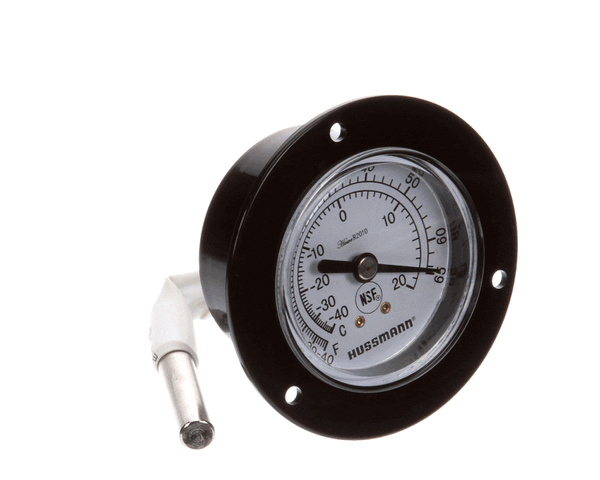 Hussmann 0443313 Thermometer-2 Dial Black (HUS0443313)