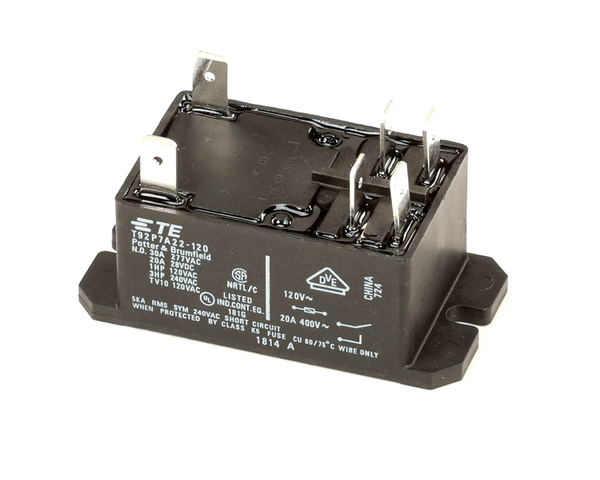 Hussmann HUS10459304 Relay, 120V, 20A, DPST (HUS10459304)