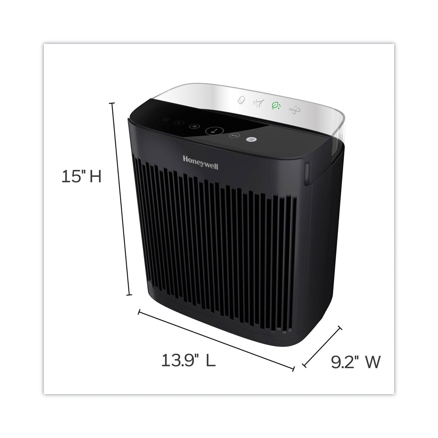 Honeywell InSight HEPA Air Purifier HPA5100B, 190 sq ft Room Capacity, Black (HWLHPA5100B)